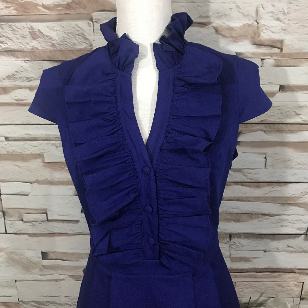 Mark New York Ruffle Dress Sz 4 (F04)